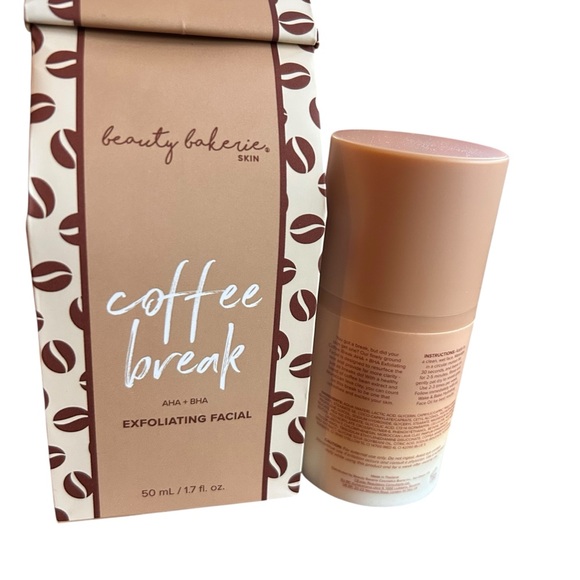 Beauty Bakerie AHA & BHA Coffee Break Exfoliating Facial Scrub Exfoliator NEW PC - Picture 9 of 11